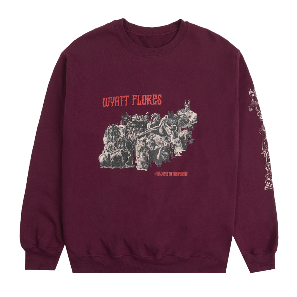 Welcome To The Plains Maroon Crewneck 1