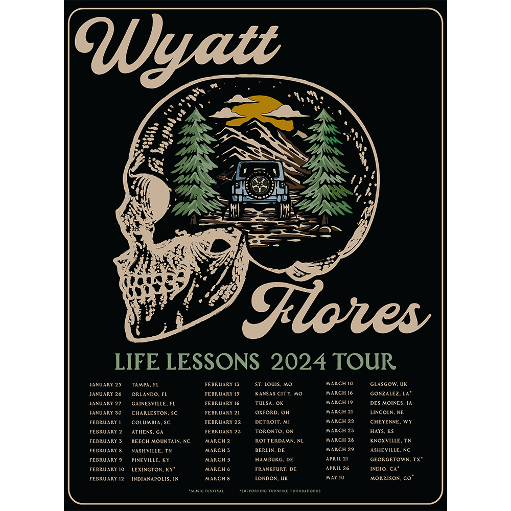 VIP-Only Skull Forest LL Tour Poster